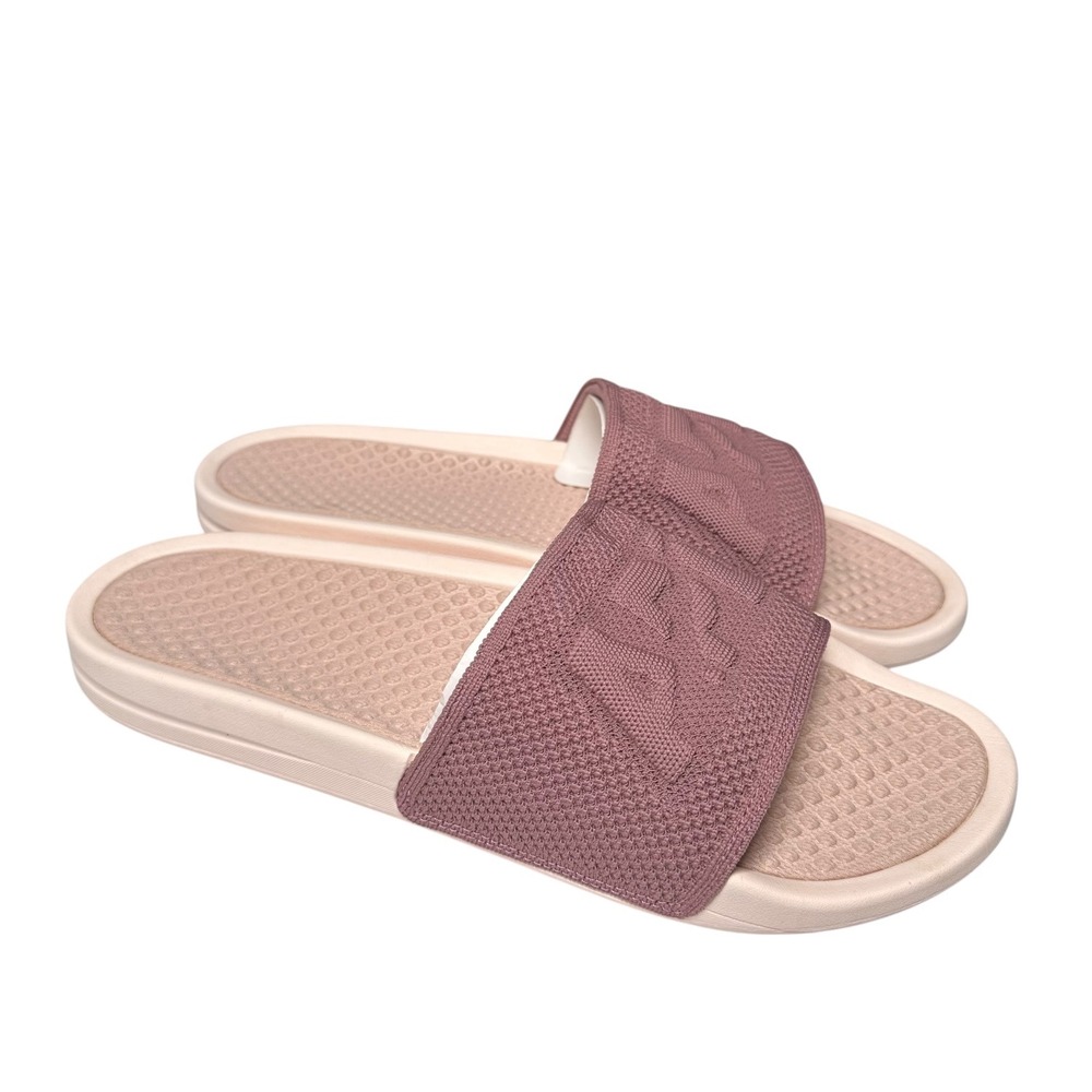 New APL Slides Men's 14 TechLoom Creme Rose Dust Beachwood Athletic Sandals